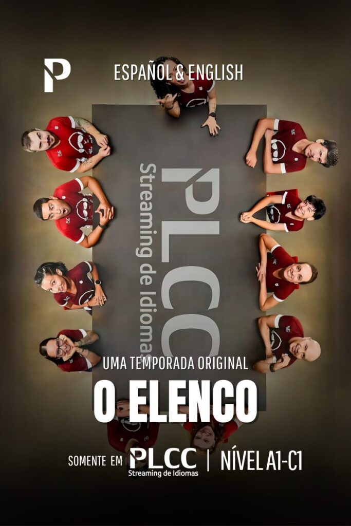 Equipe de professores da PLCC Idiomas — especialistas em inglês e espanhol com foco em cultura pop e ensino interativo