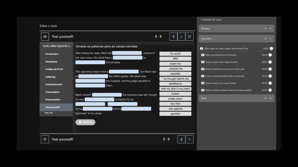 Plataforma da PLCC Idiomas